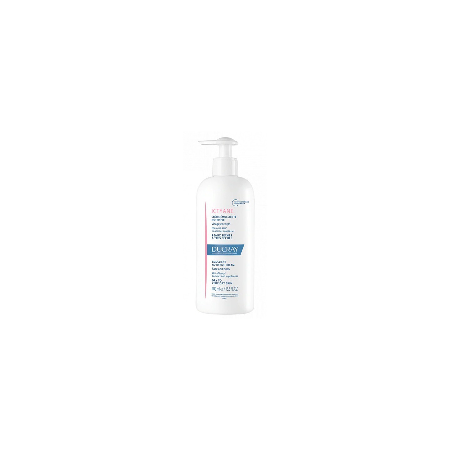 Ducray Ictyane crème émolliente nutritive visage & corps - 400ml
