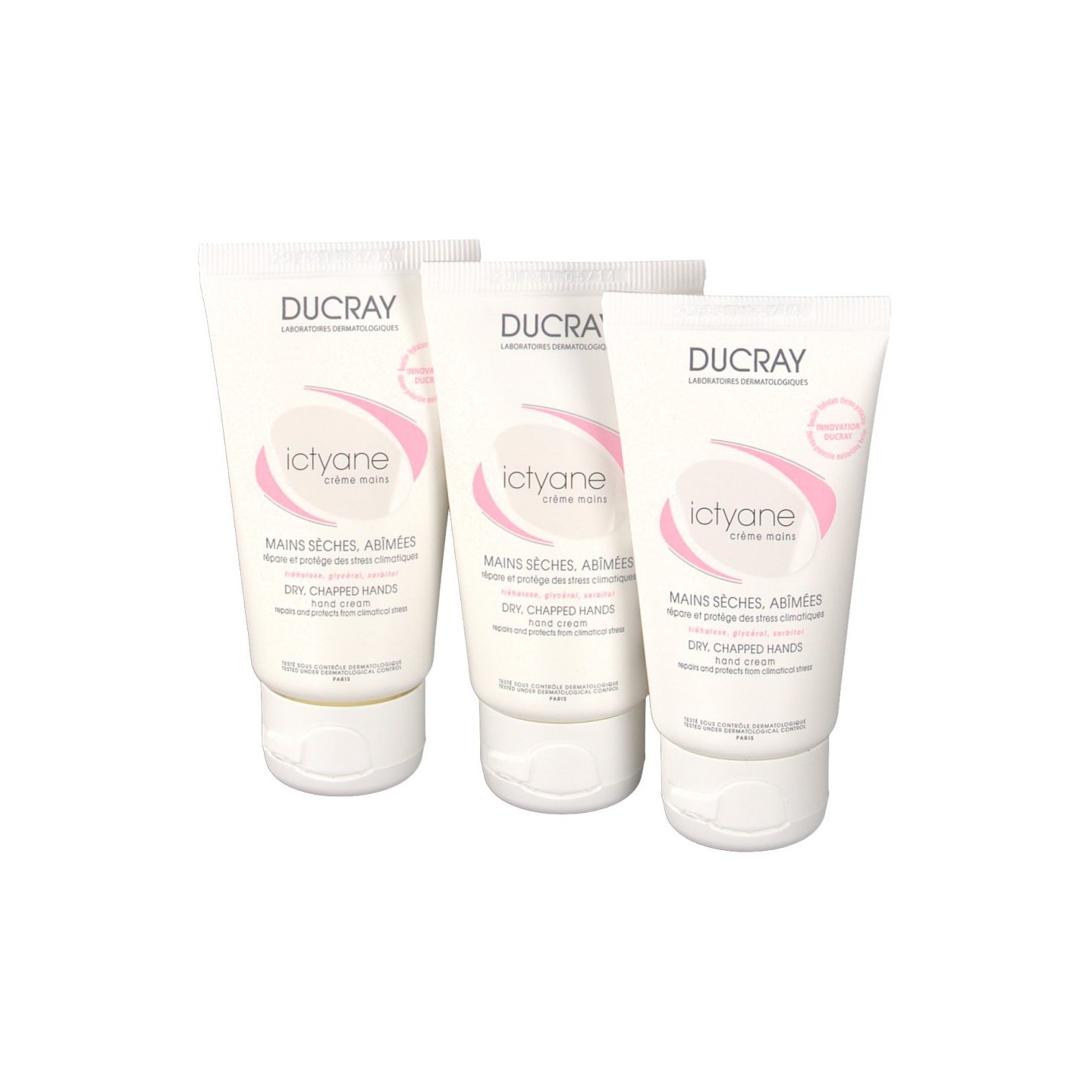 Ducray Ictyane crème mains LOT 3