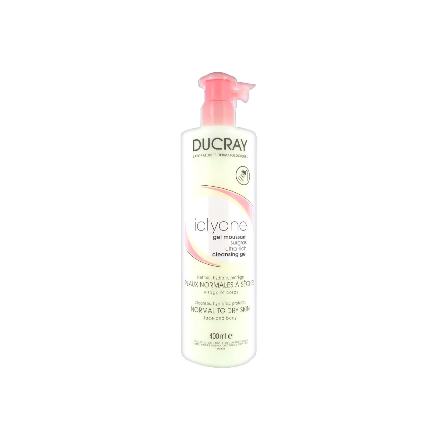Ducray ictyane gel moussant surgras 400ml