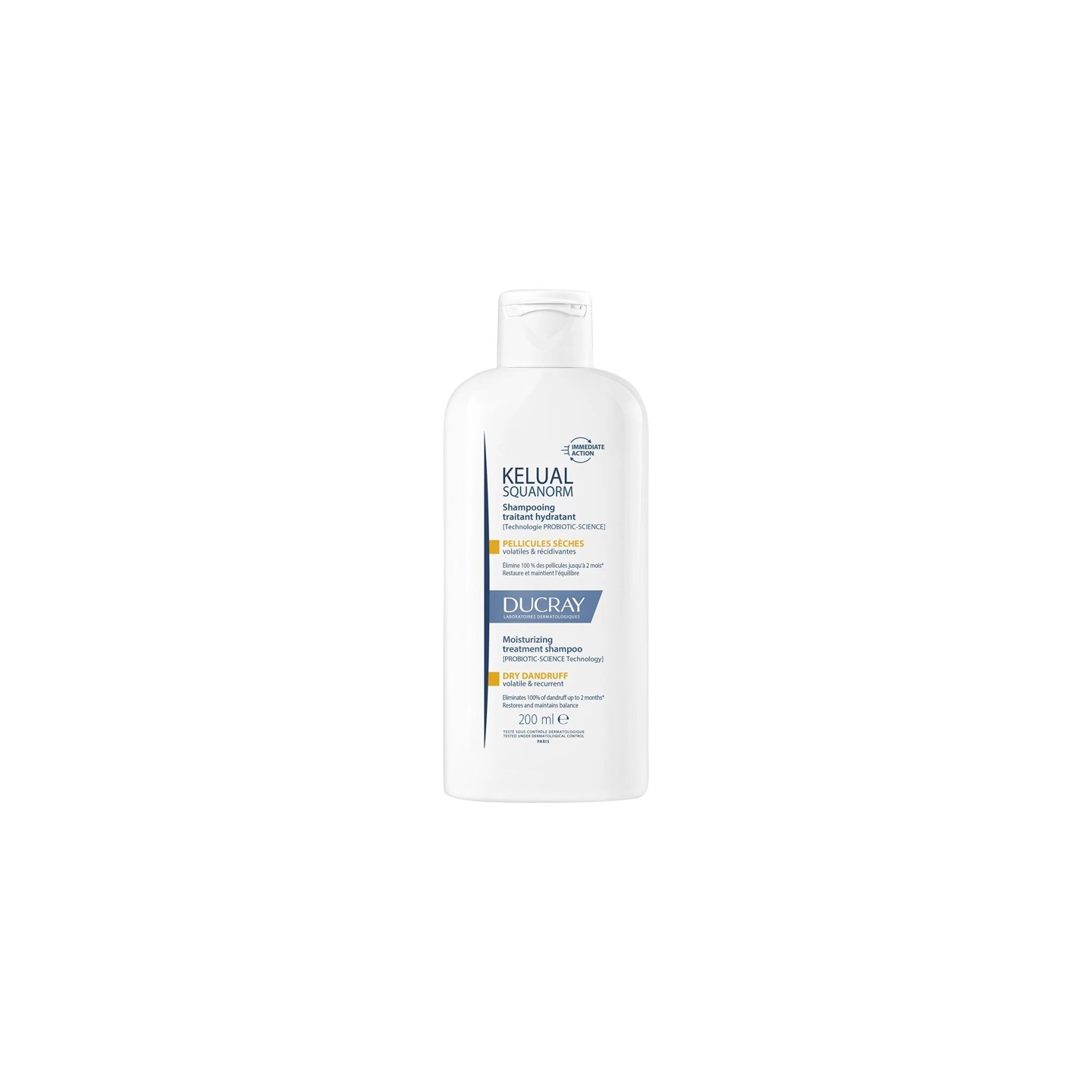 Ducray Kelual Squanorm Shampoing traitant régulateur pellicules sèches - 200ml