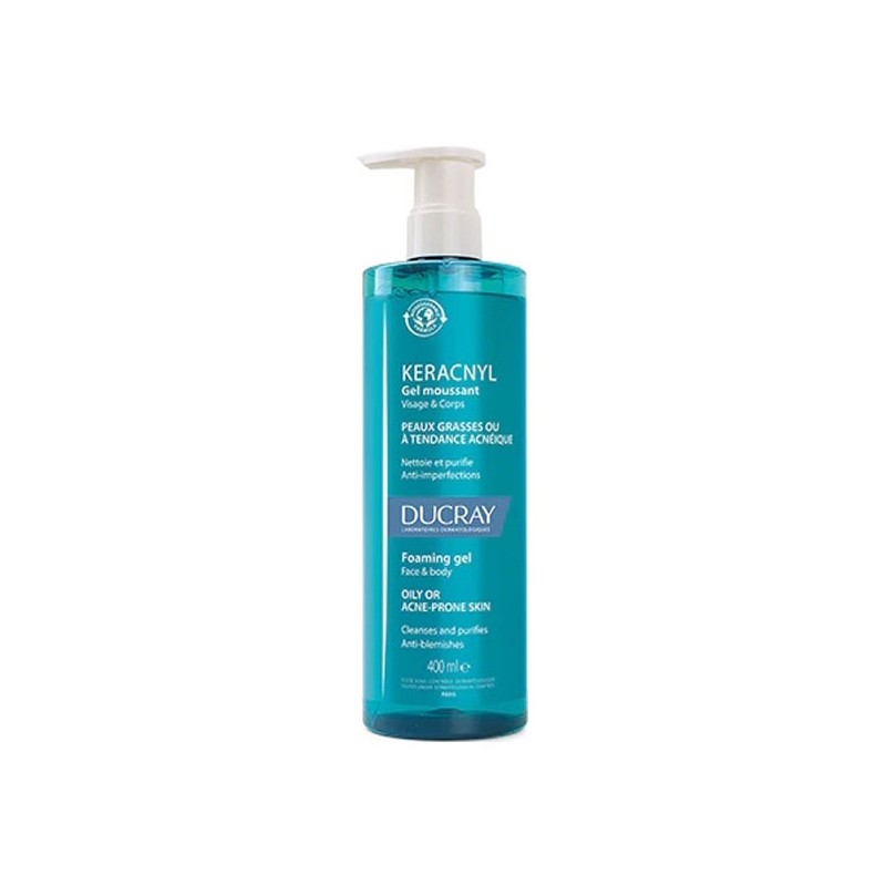 Pharmacie Bastille - Ducray keracnyl gel moussant visage & corps 400ml