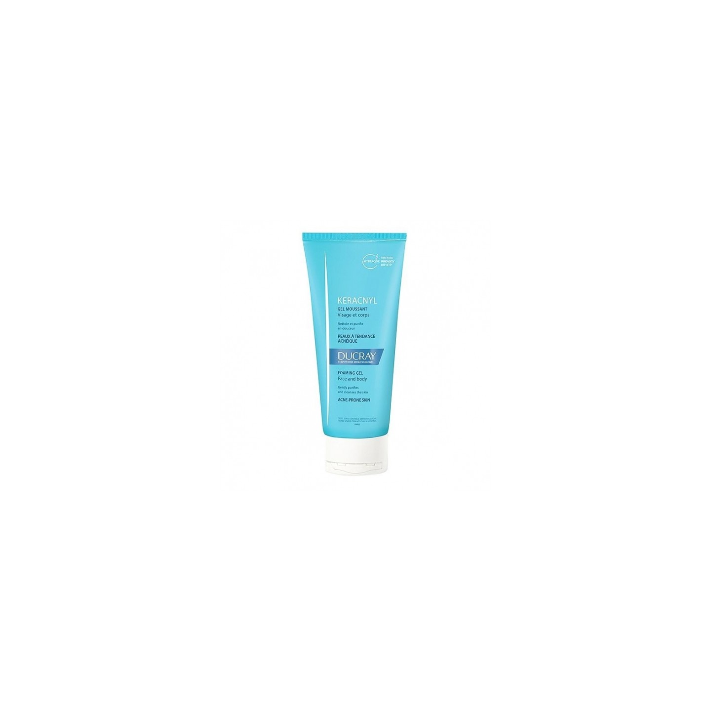 Ducray keracnyl gel moussant visage et corps 200ml