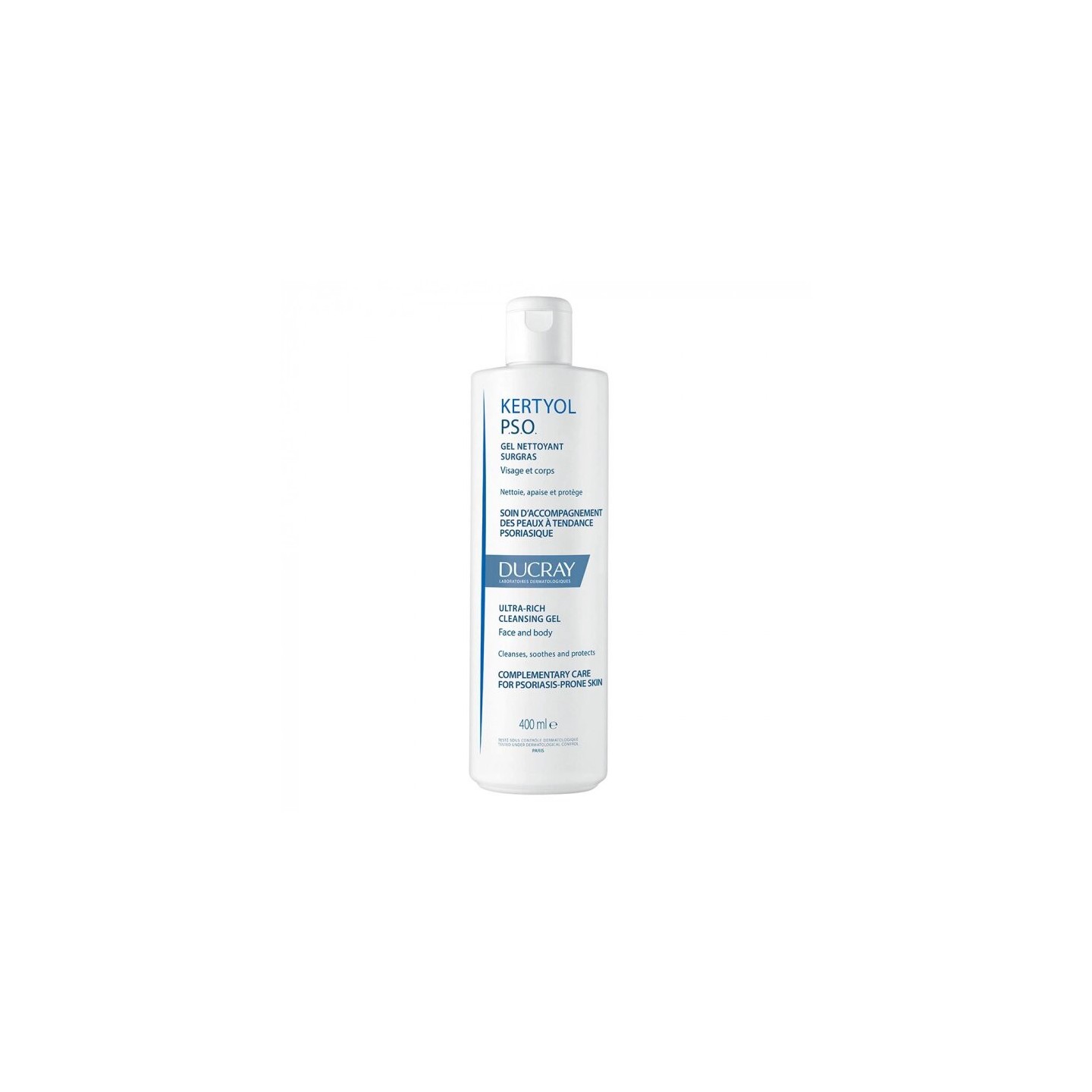 Ducray Kertyol PSO Gel nettoyant surgras visage et corps - 400 ml