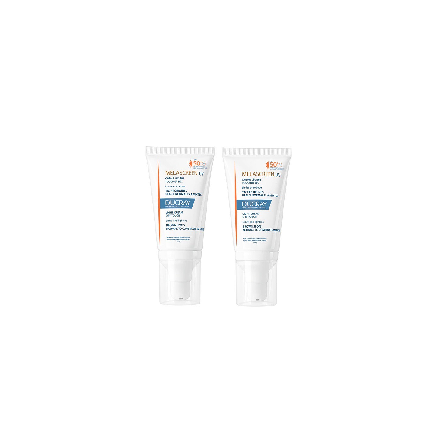 Ducray Melascreen UV Crème légère SPF50+ - 2x40ml
