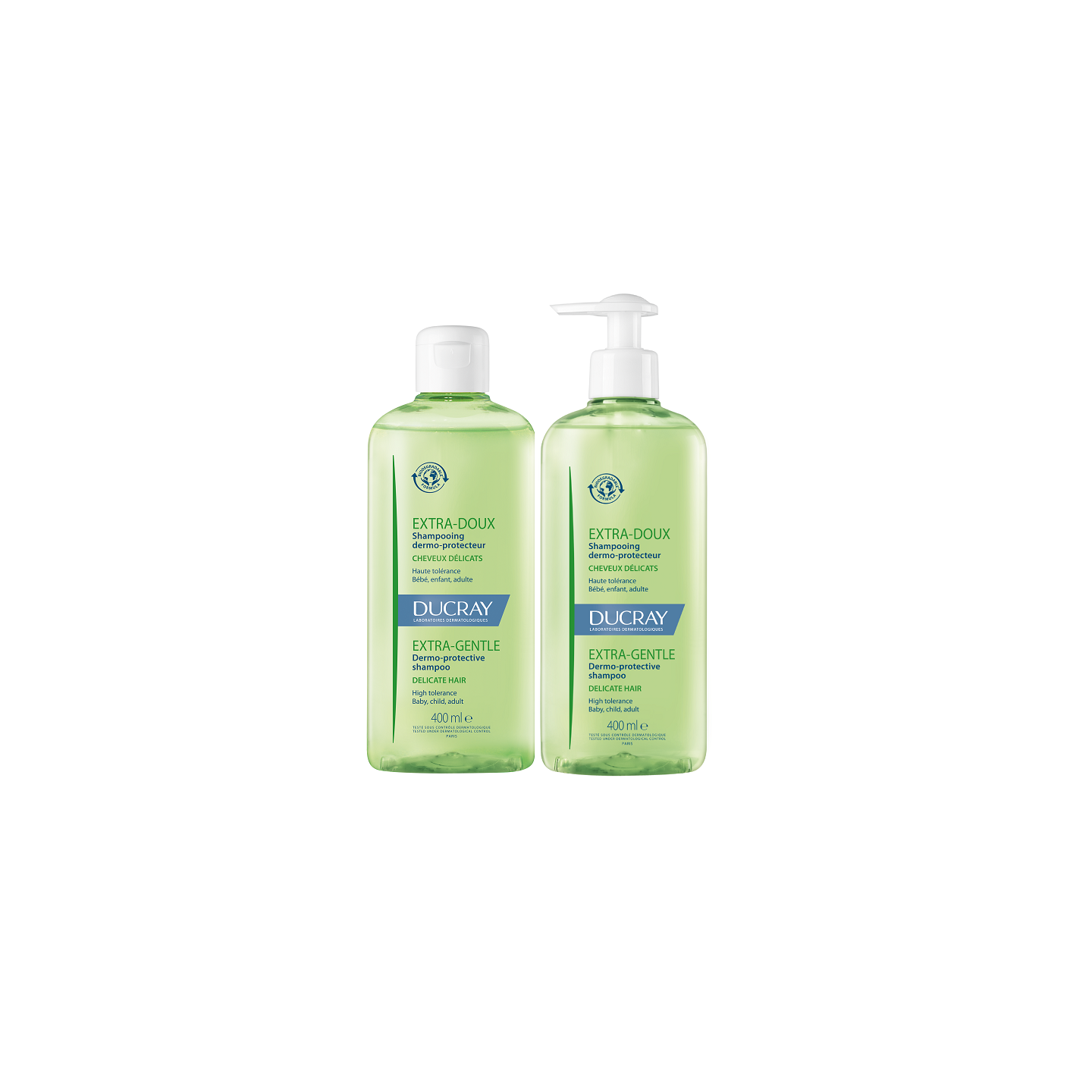 Ducray Shampoing dermo-protecteur extra-doux - Lot de 2 x 400ml
