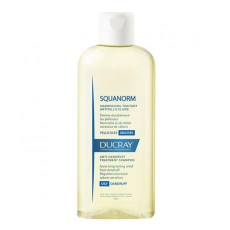DUCRAY SQUANORM SHAMPOOING TRAITANT ANTIPELLICULAIRE PELLICULES GRASSES 200ML