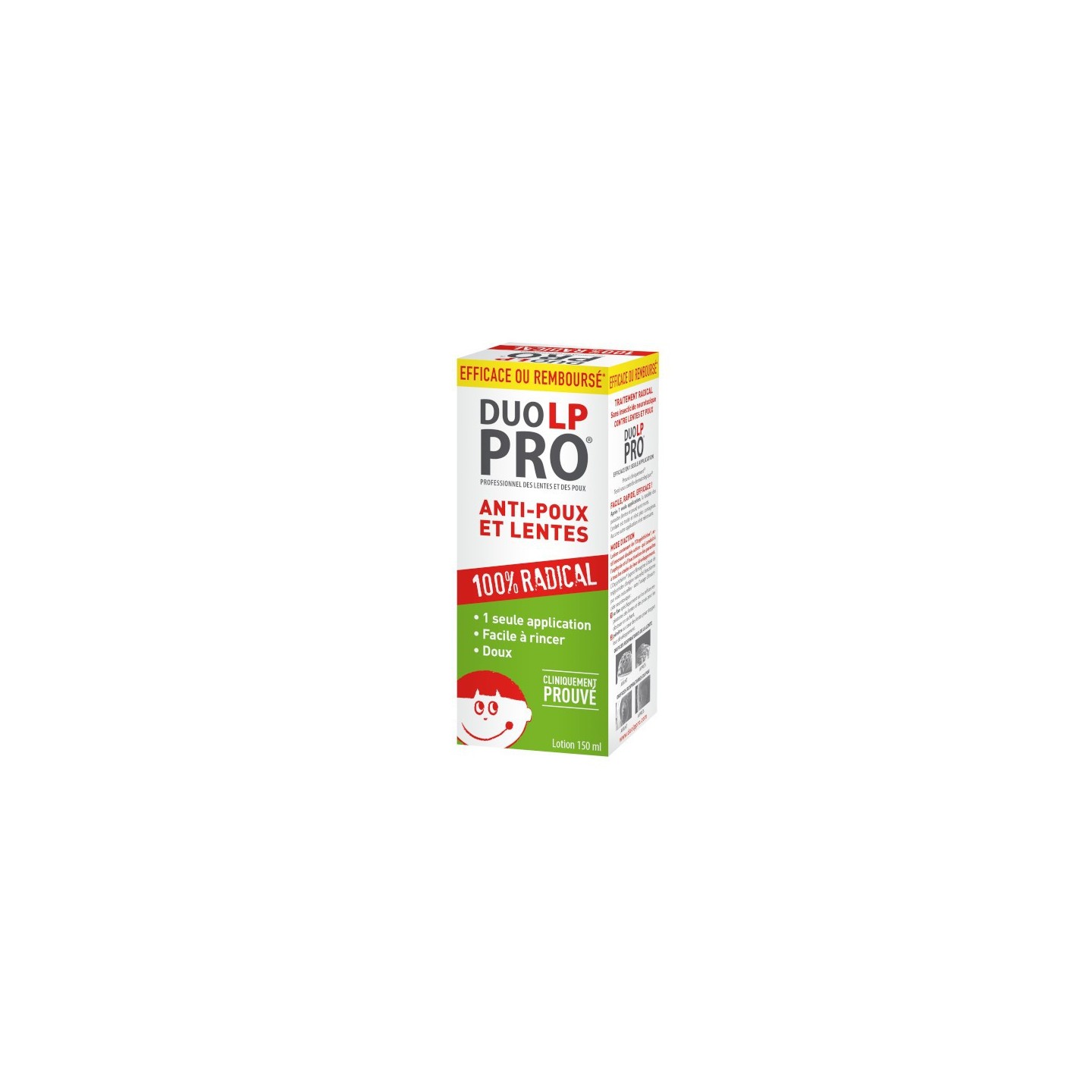 Duo LP Pro Lotion radicale lentes et poux - 150ml + Peigne inclus