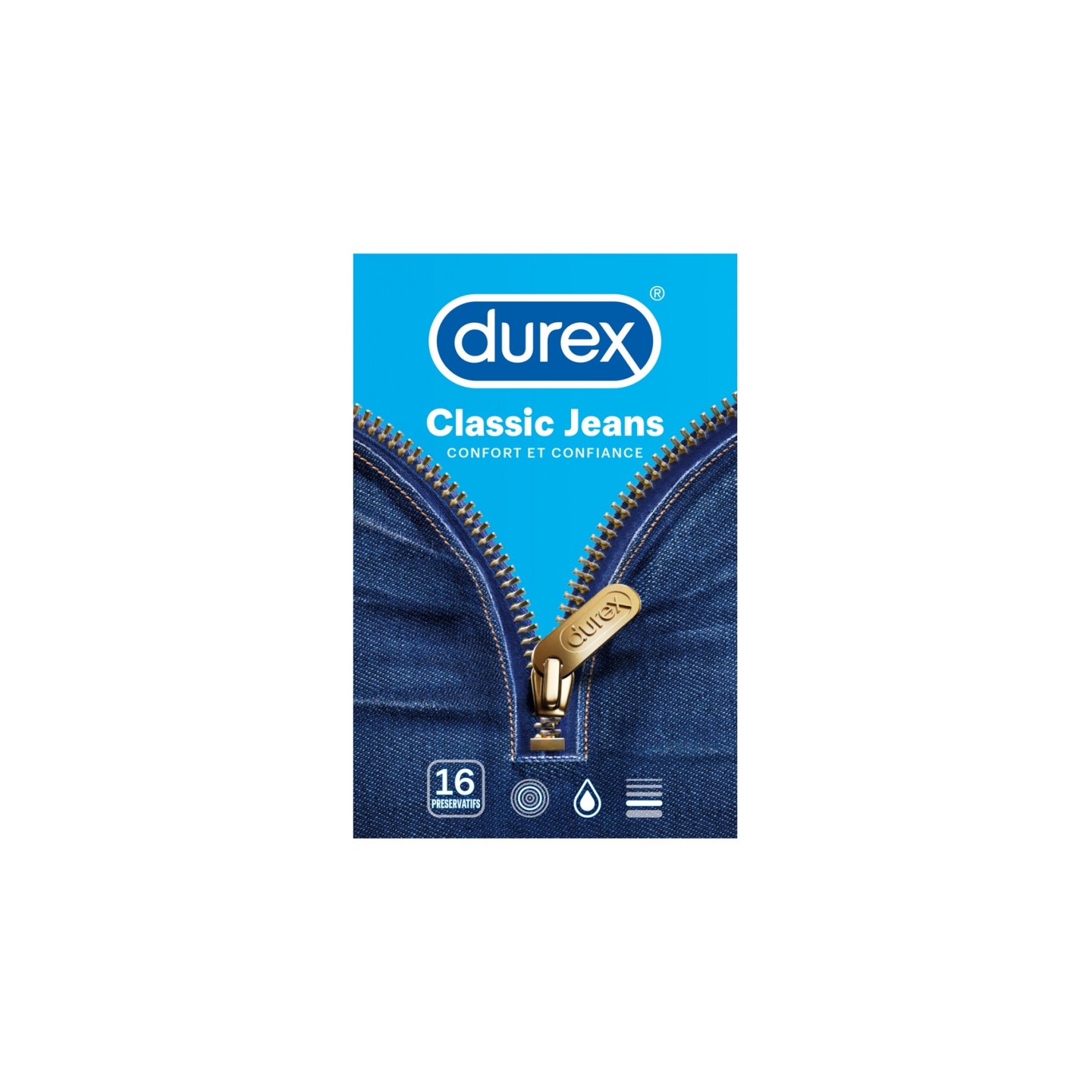 Durex Classic Jeans - 16 préservatifs