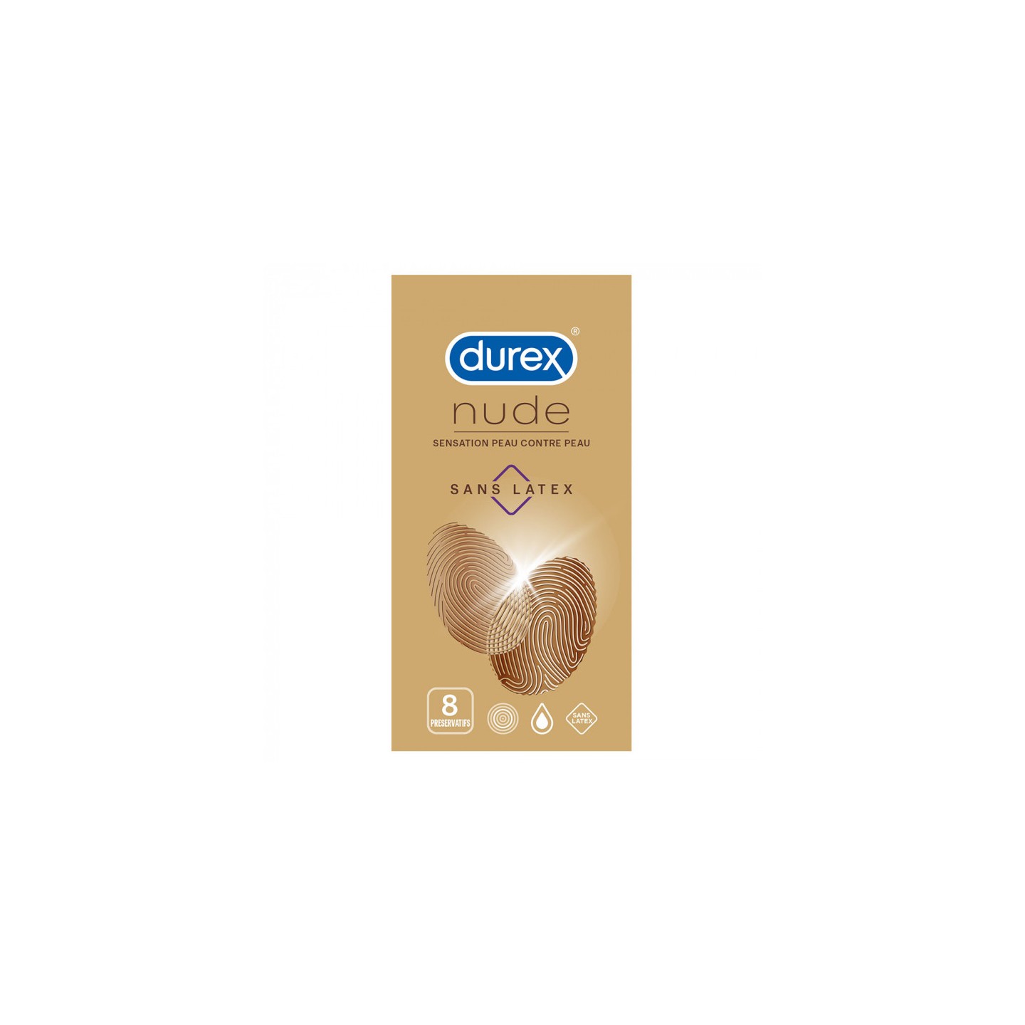 Durex Nude sans latex - 8 préservatifs