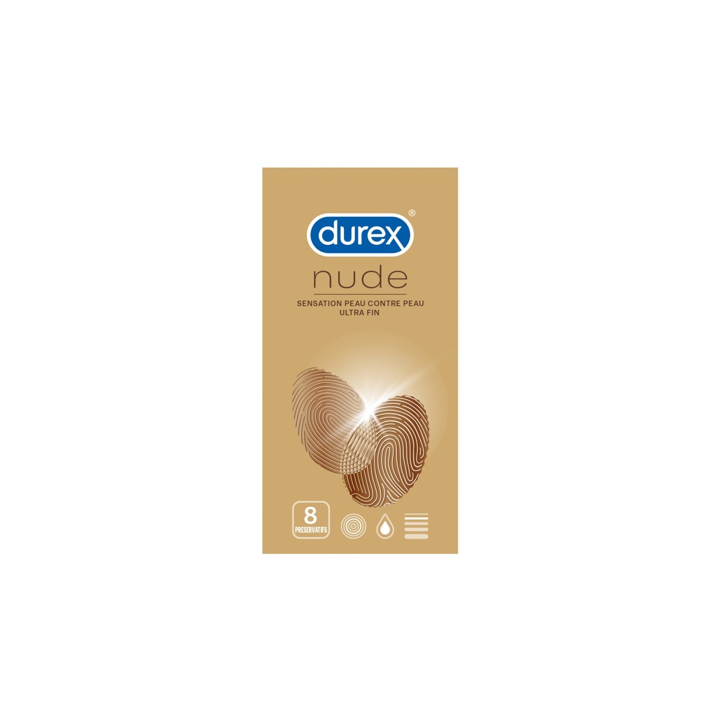 Durex Nude ultra fin - 8 préservatifs