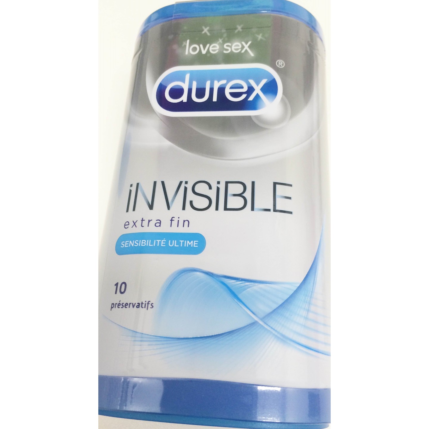 Durex Preservatifs extra fin invisible x10