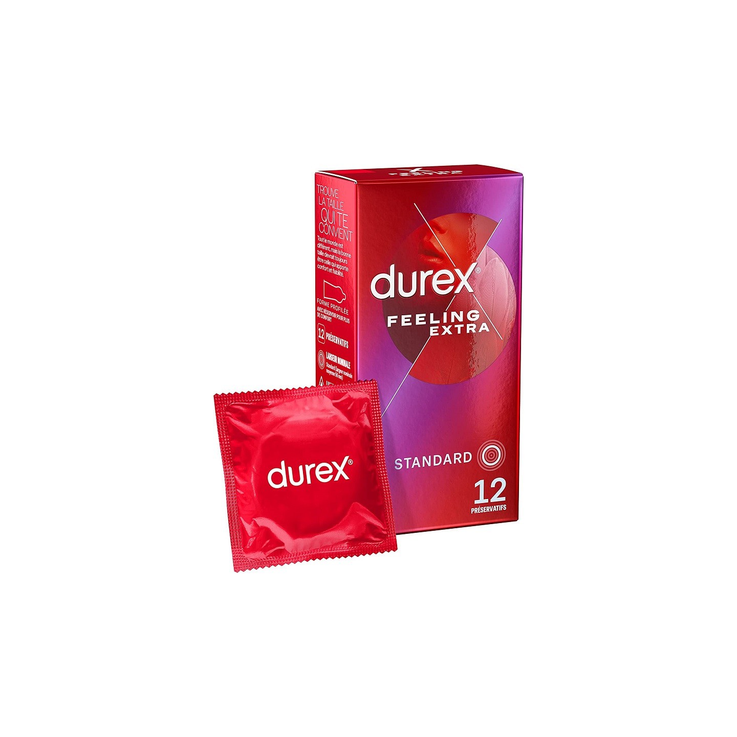 Durex Préservatifs Feeling Extra - 12 préservatifs