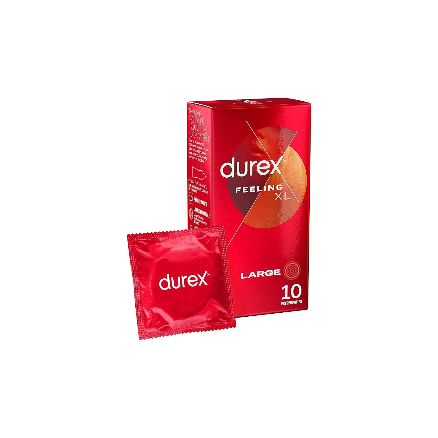 Durex Préservatifs Feeling XL - 10 préservatifs