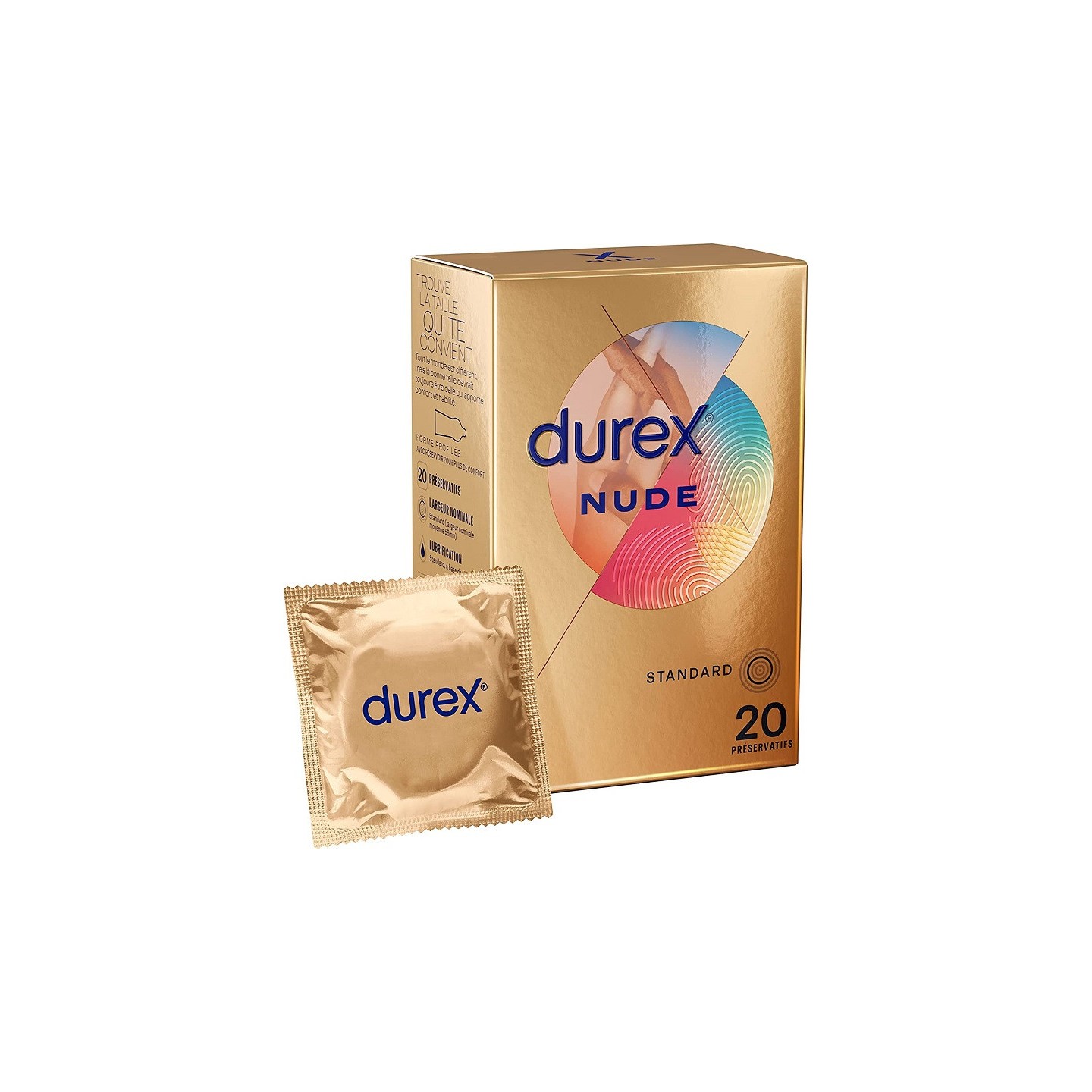 Durex Préservatifs Nude ultra fin - 20 préservatifs