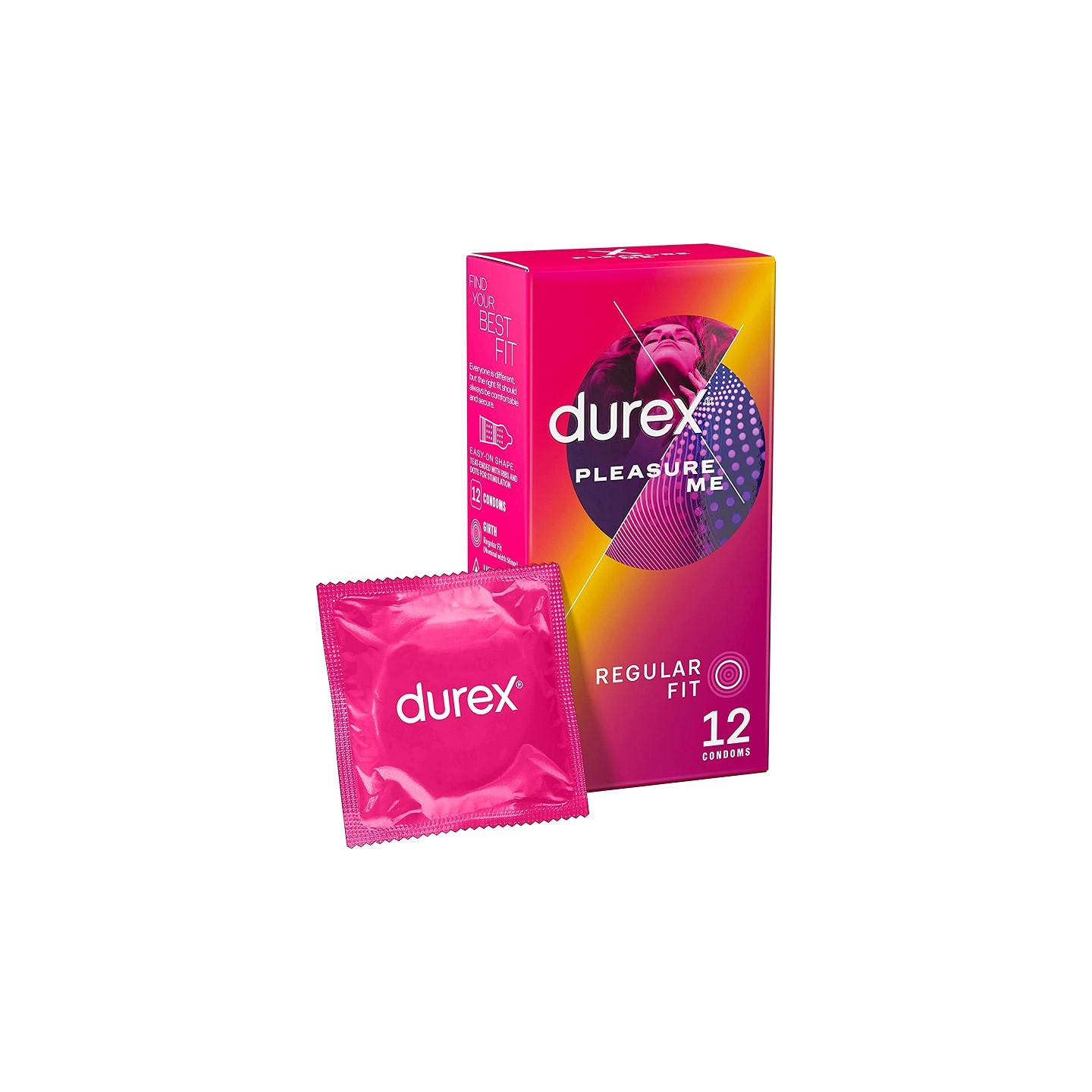 Durex Préservatifs Pleasure Me - 12 préservatifs