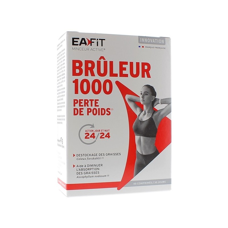 Pharmacie Bastille - Eafit brûleur 1000 perte de poids 60 comprimés 47g