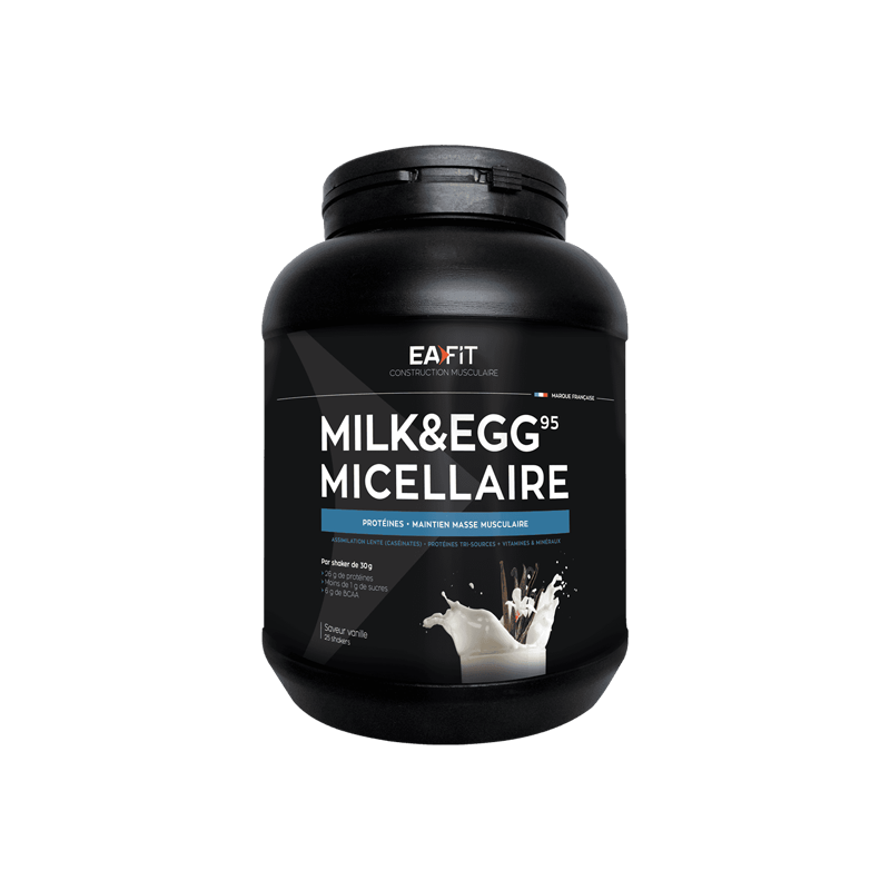 Pharmacie Bastille - Eafit Construction Musculaire Milk & Egg 95 Micellaire 750 gr