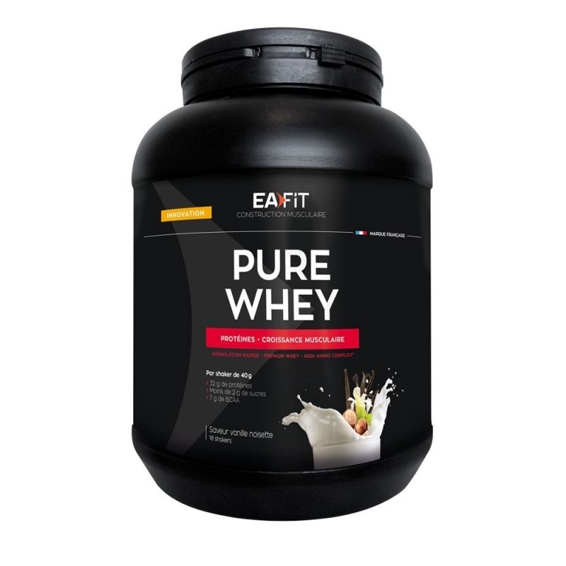 Pharmacie Bastille - Eafit pure whey vanille noisette 750g