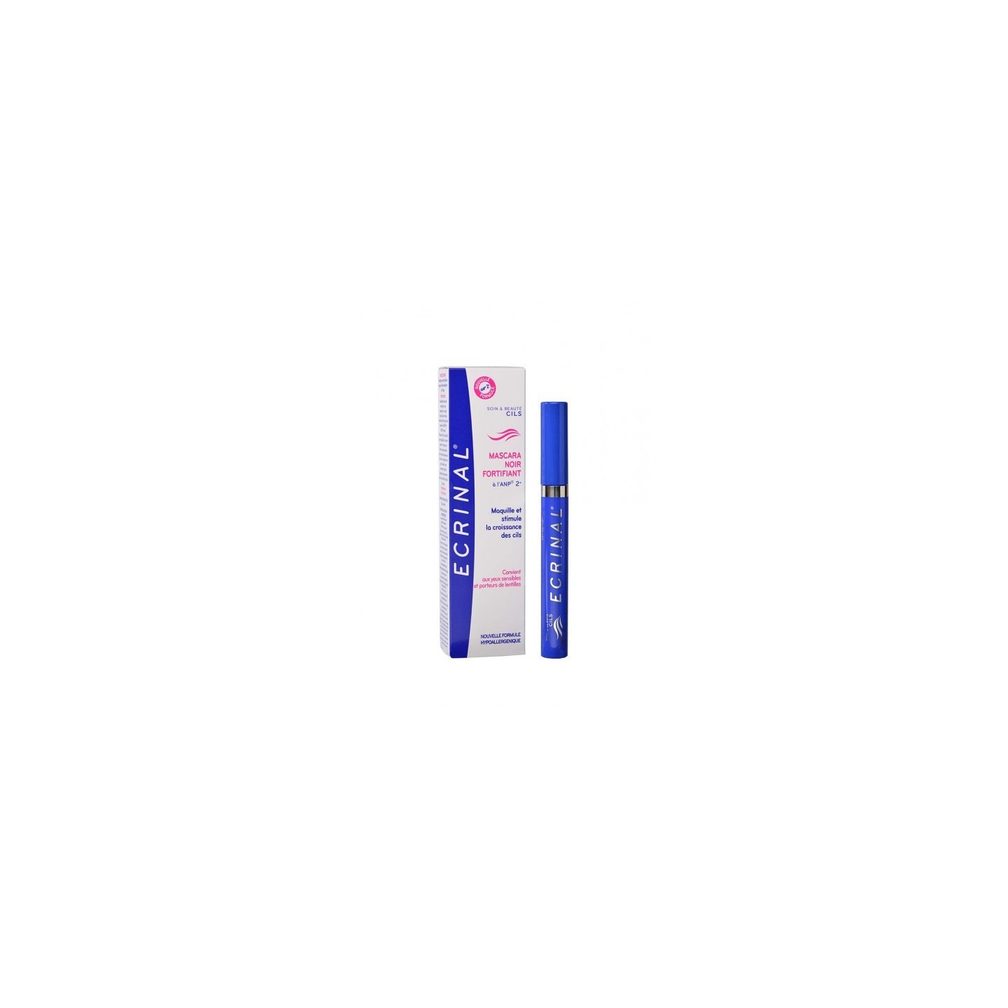 Ecrinal Mascara noir fortifiant à l'ANP 2+ - 7ml