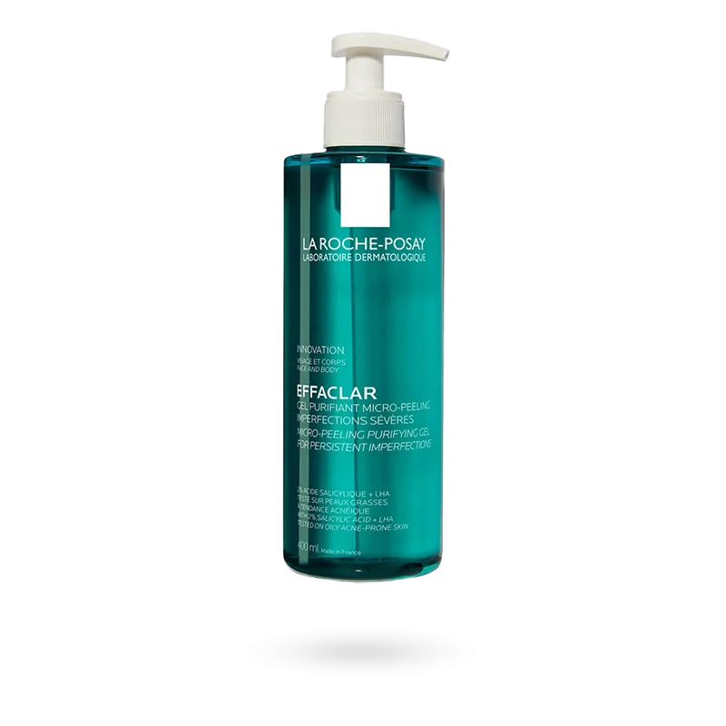 Effaclar Gel Purifiant Micro-Peeling nettoyant corps La Roche Posay - 400 ml