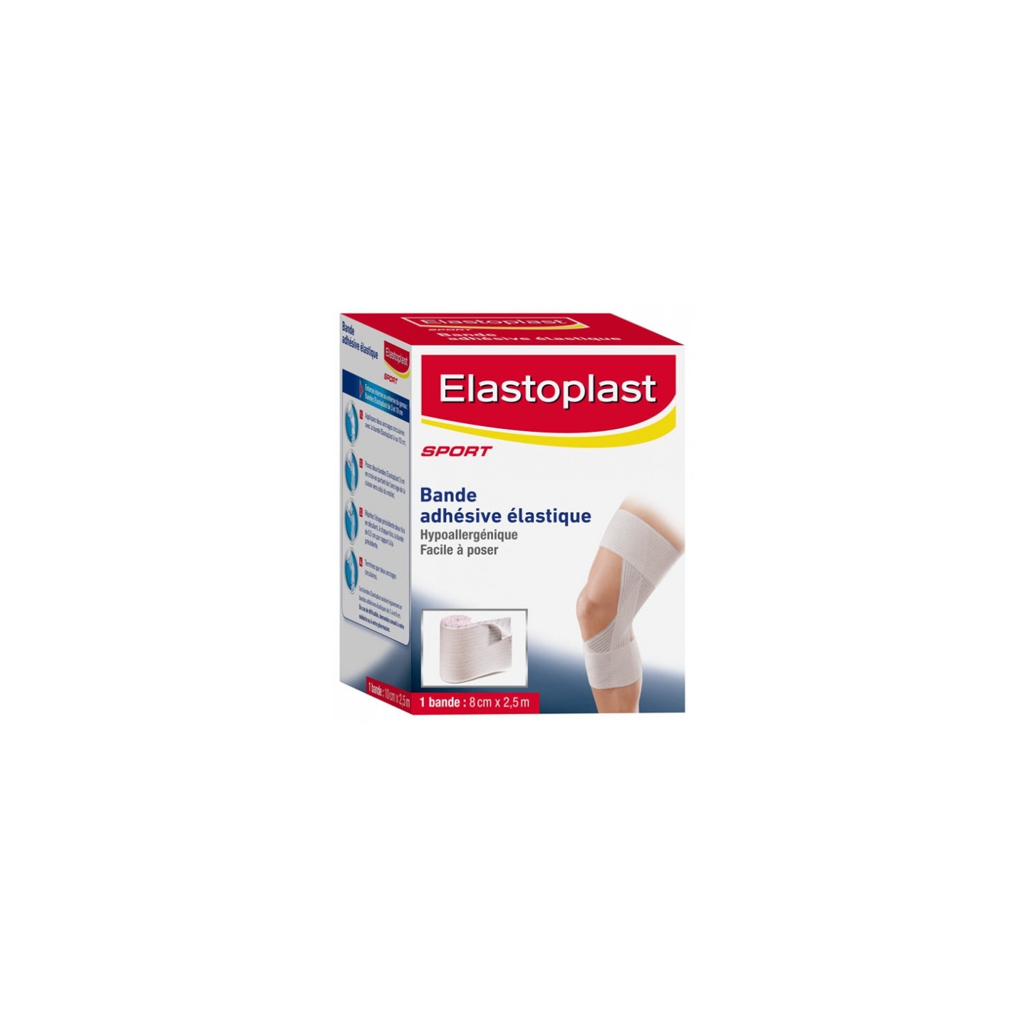 Elastoplast Bande adhésive élastique - 8 cm x 2.5 m