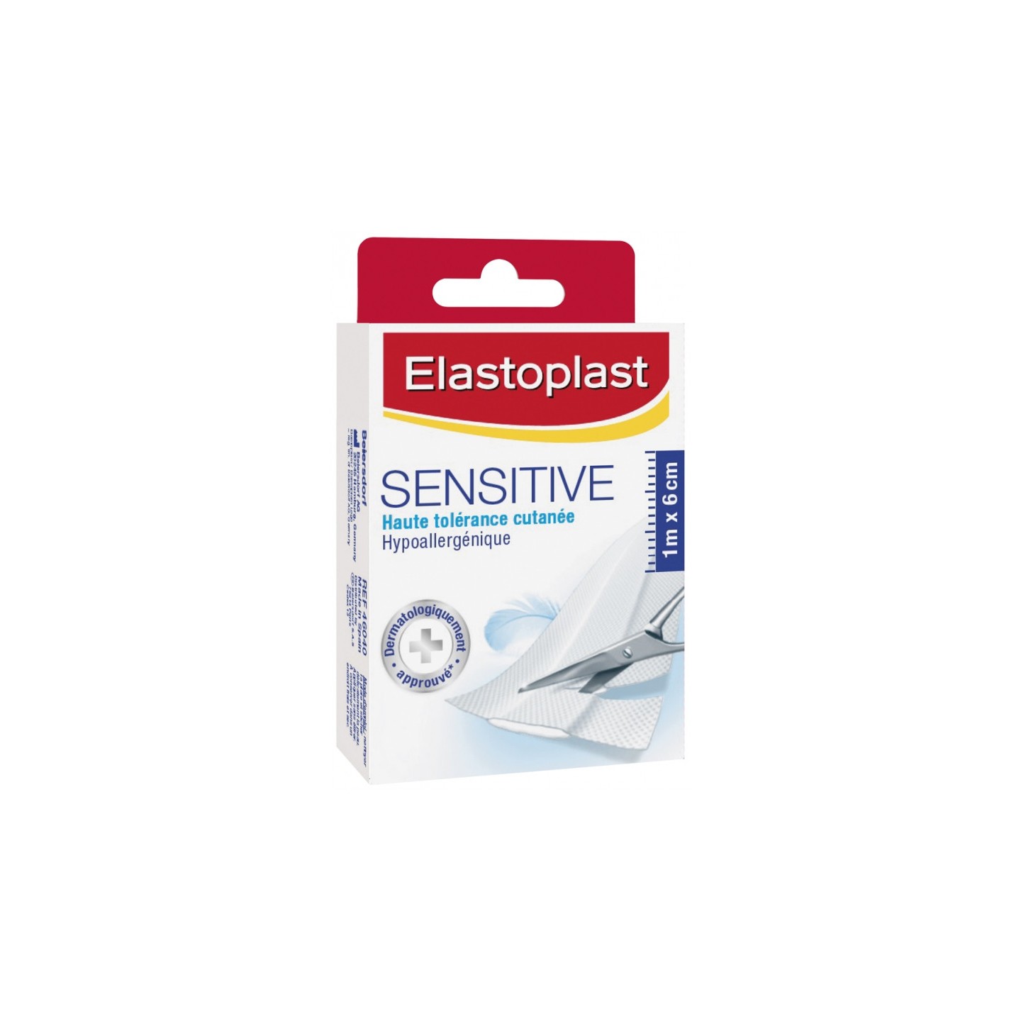 Elastoplast Pansements Sensitive peaux sensibles - 10 bandes de 1 m x 6 cm