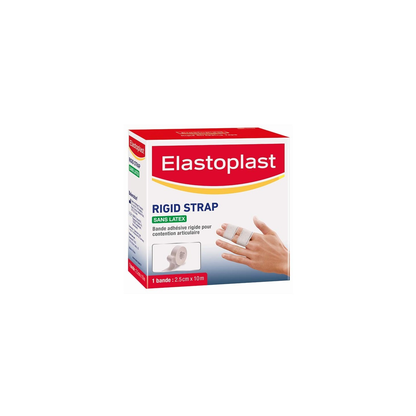 Elastoplast Rigid strap sans latex doigt - 2,5 cm x 10 m