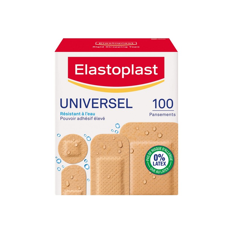 Pharmacie Bastille - Elastoplast Universel résistant à l'eau 100 pansements