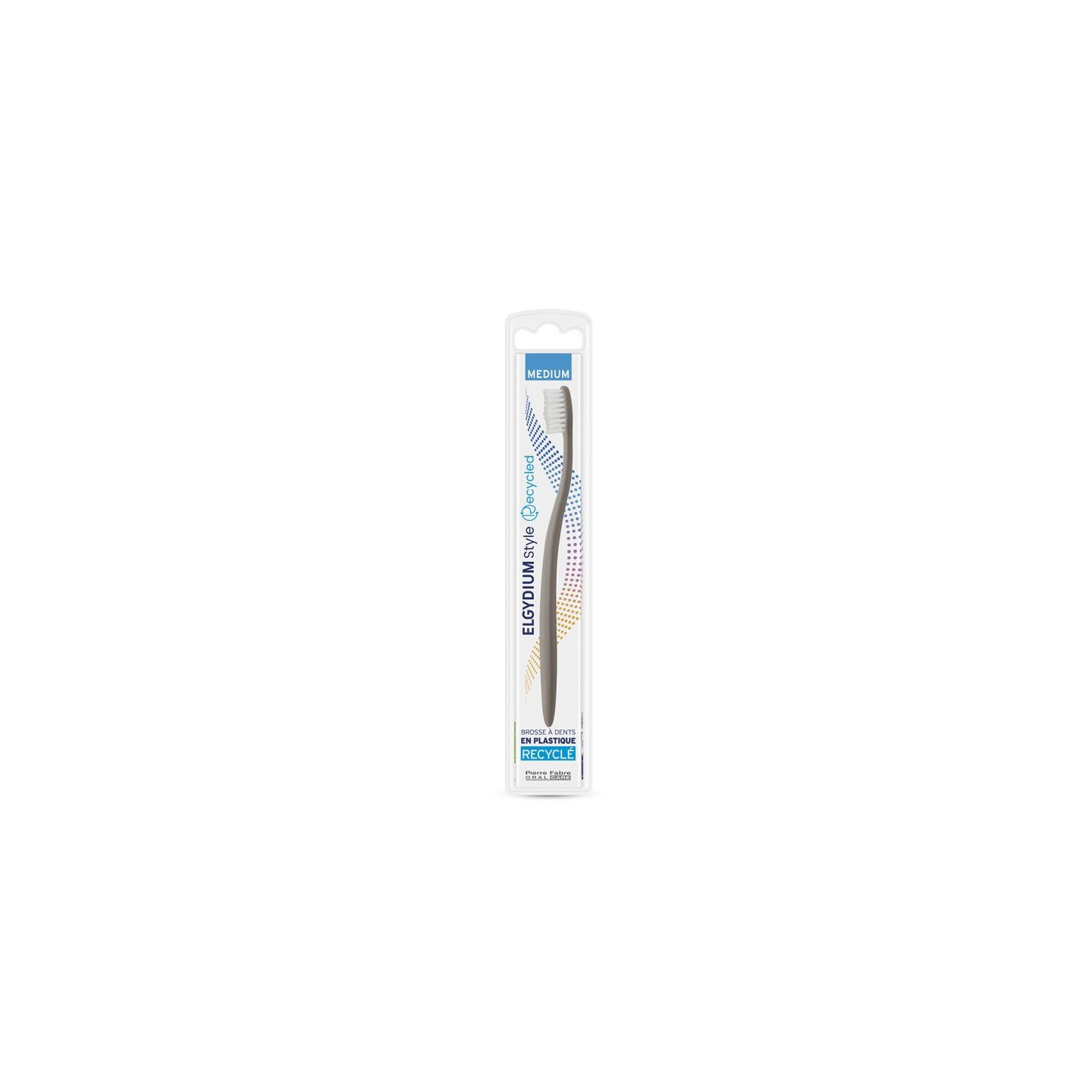 Elgydium Brosse à dents Style 100% recyclée - Médium