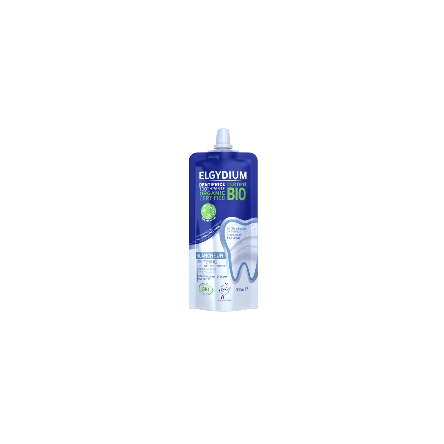 Elgydium Dentifrice blancheur Bio - Éco packaging 100ml