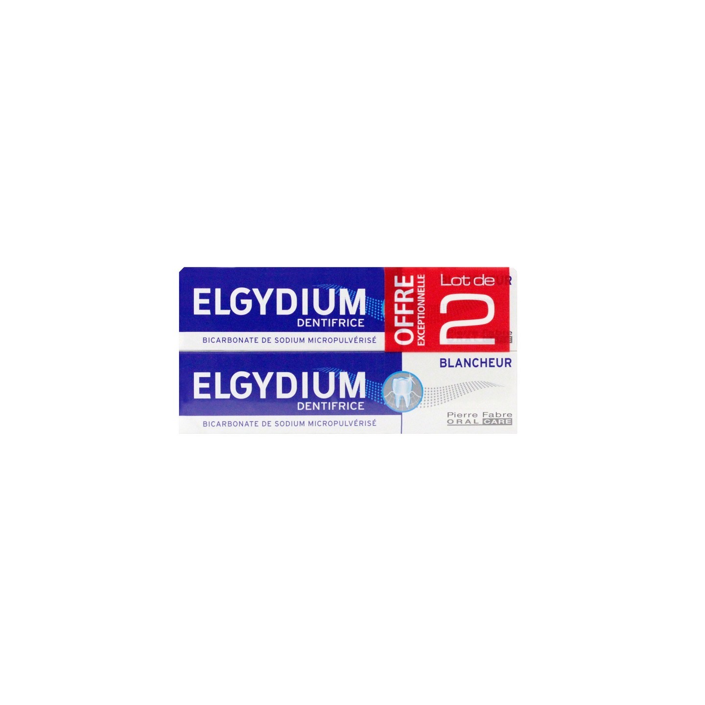 Elgydium Dentifrice Blancheur Lot de 2