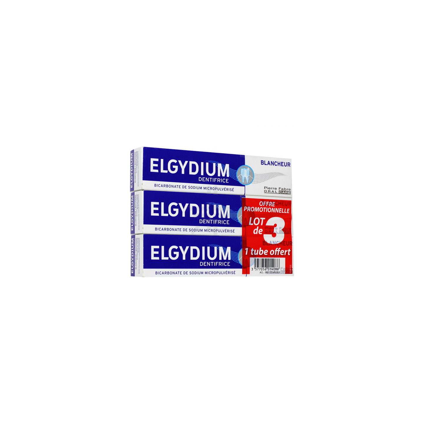 Elgydium Dentifrice Blancheur Trio 75ml