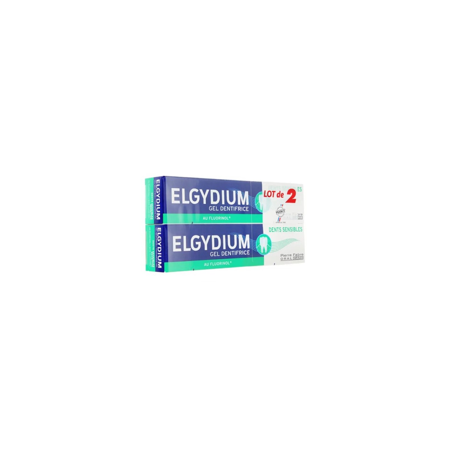Elgydium Dentifrice dents sensibles - Lot de 2 x 75ml