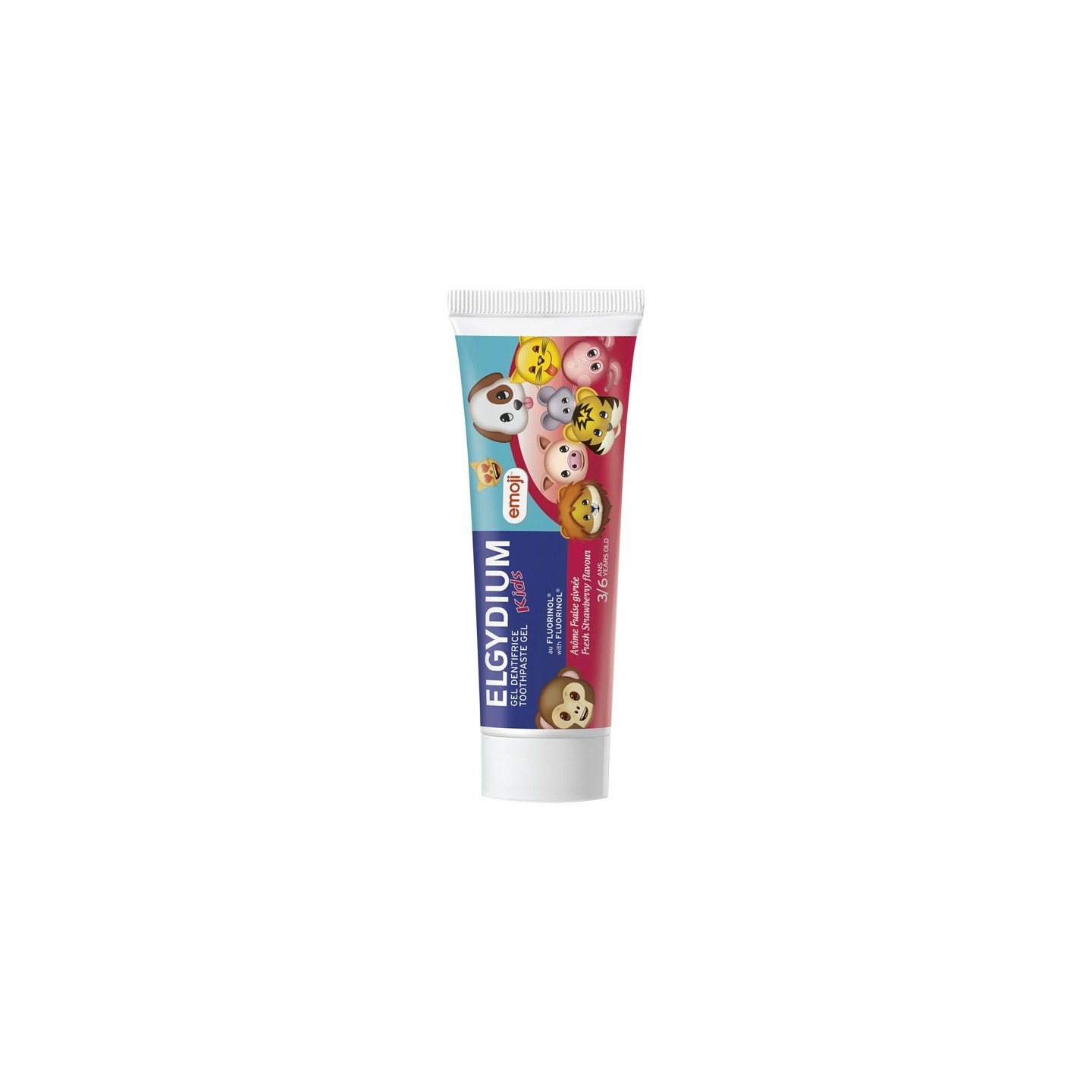 Elgydium Kids Dentifrice enfant 3-6 ans à la fraise givrée - 50ml