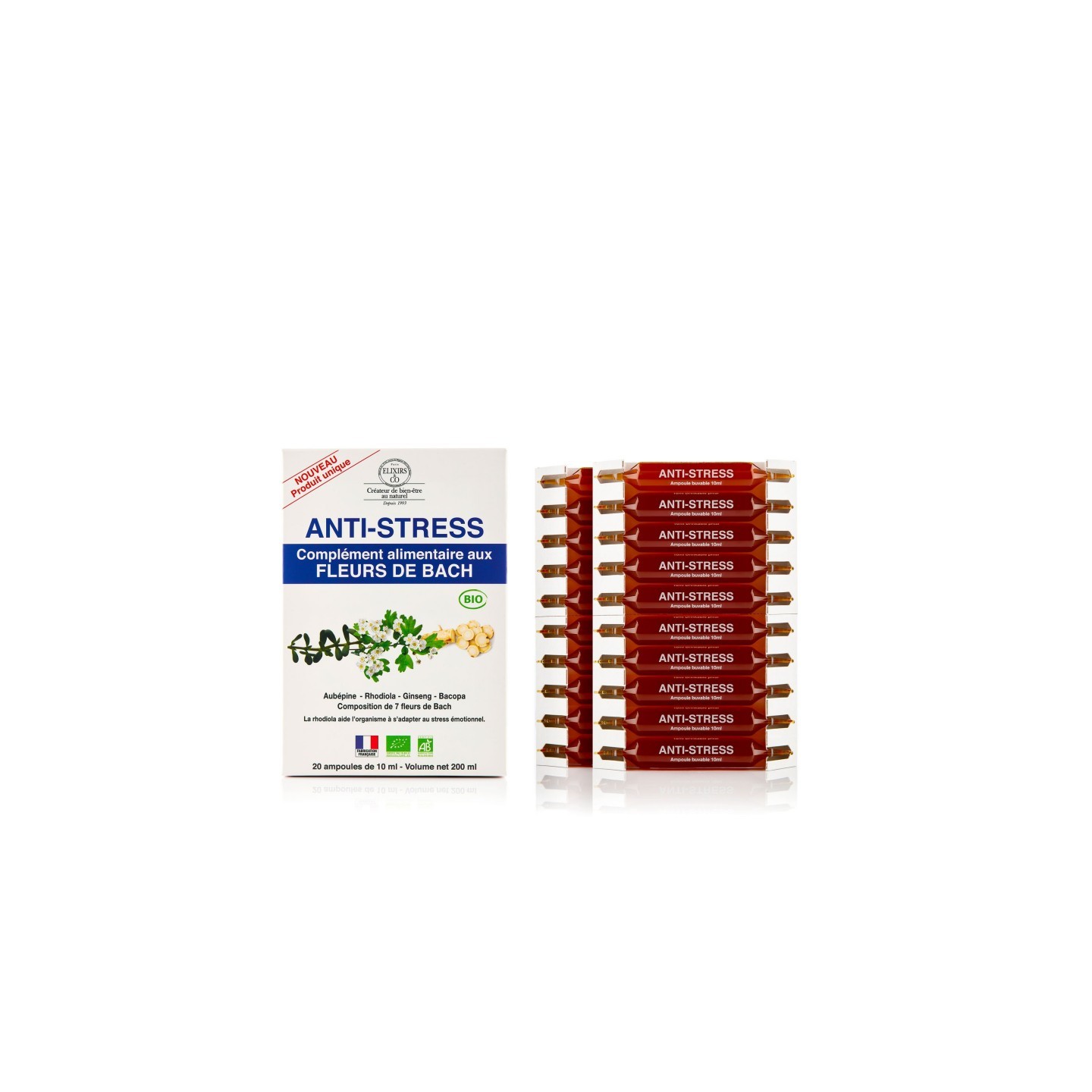 Elixirs & Co anti-stress Bio - 20 ampoules