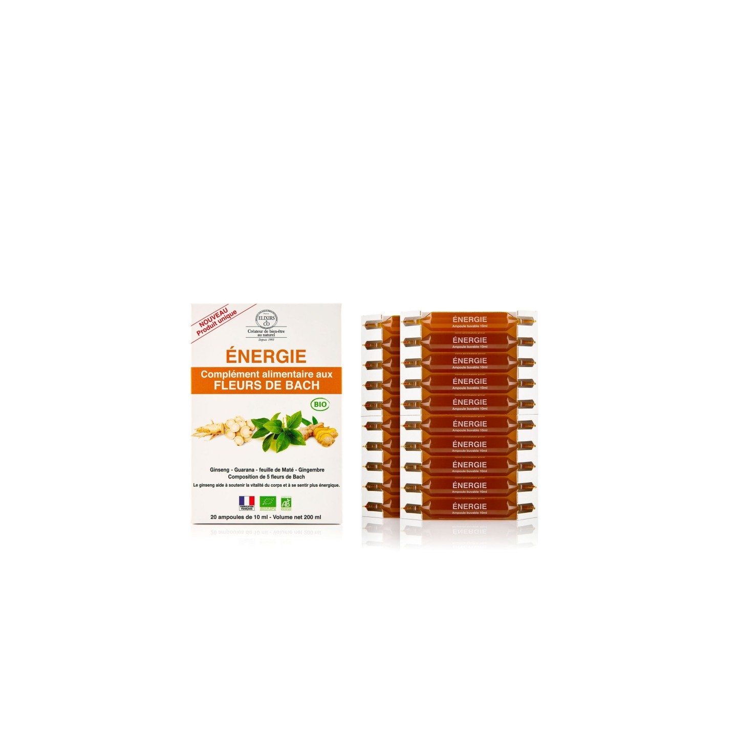 Elixirs & Co Énergie Bio - 20 ampoules