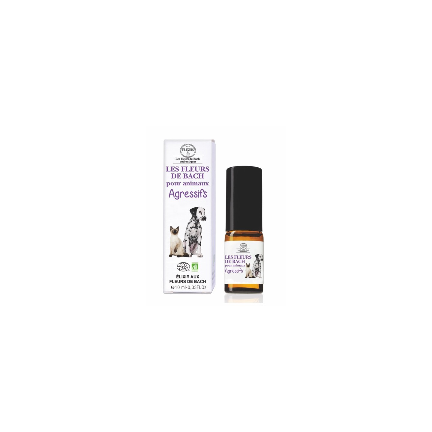 Elixirs & Co Les Fleurs de Bach pour animaux agressifs Bio - 10ml