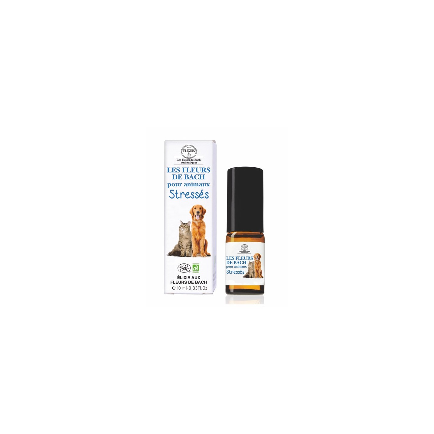 Elixirs & Co Les Fleurs de Bach pour animaux stressés Bio - 10ml