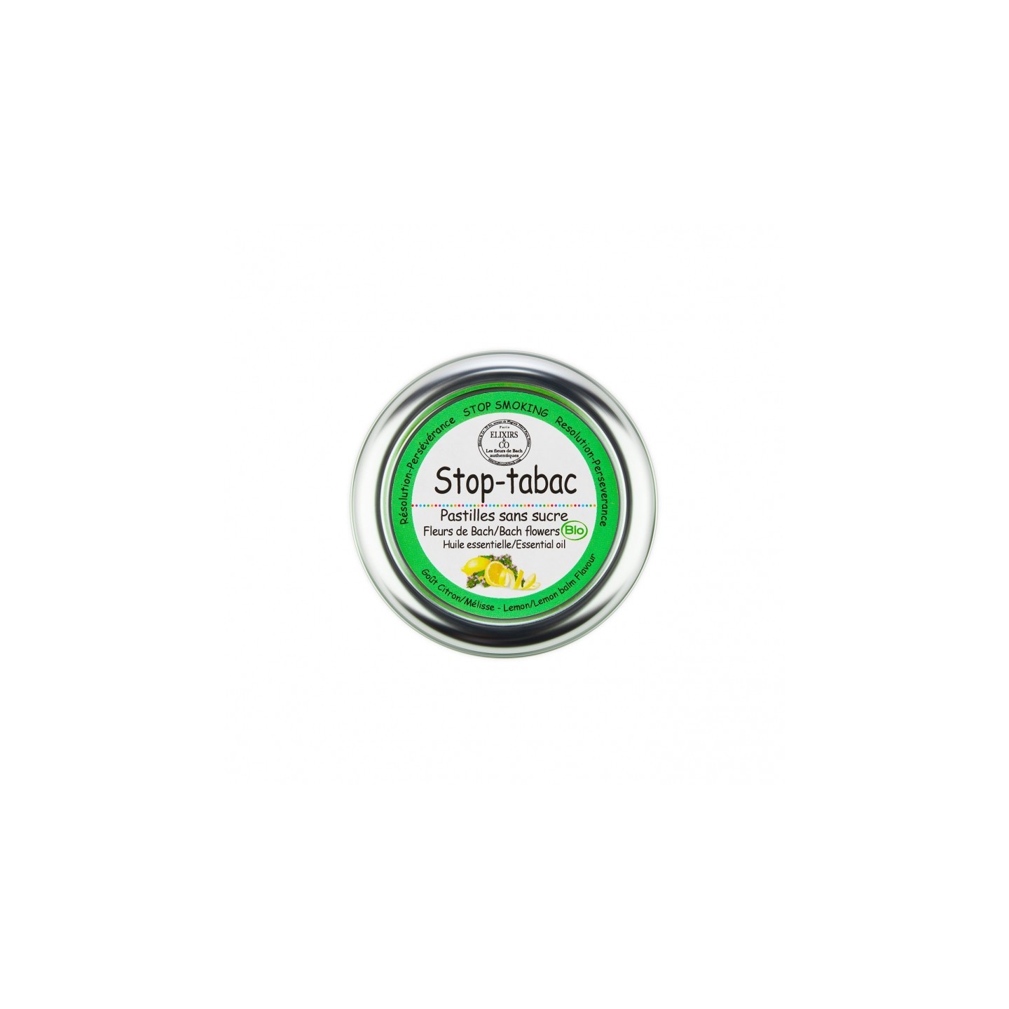 Elixirs & Co - Pastilles sans sucre stop tabac Bio - 45g