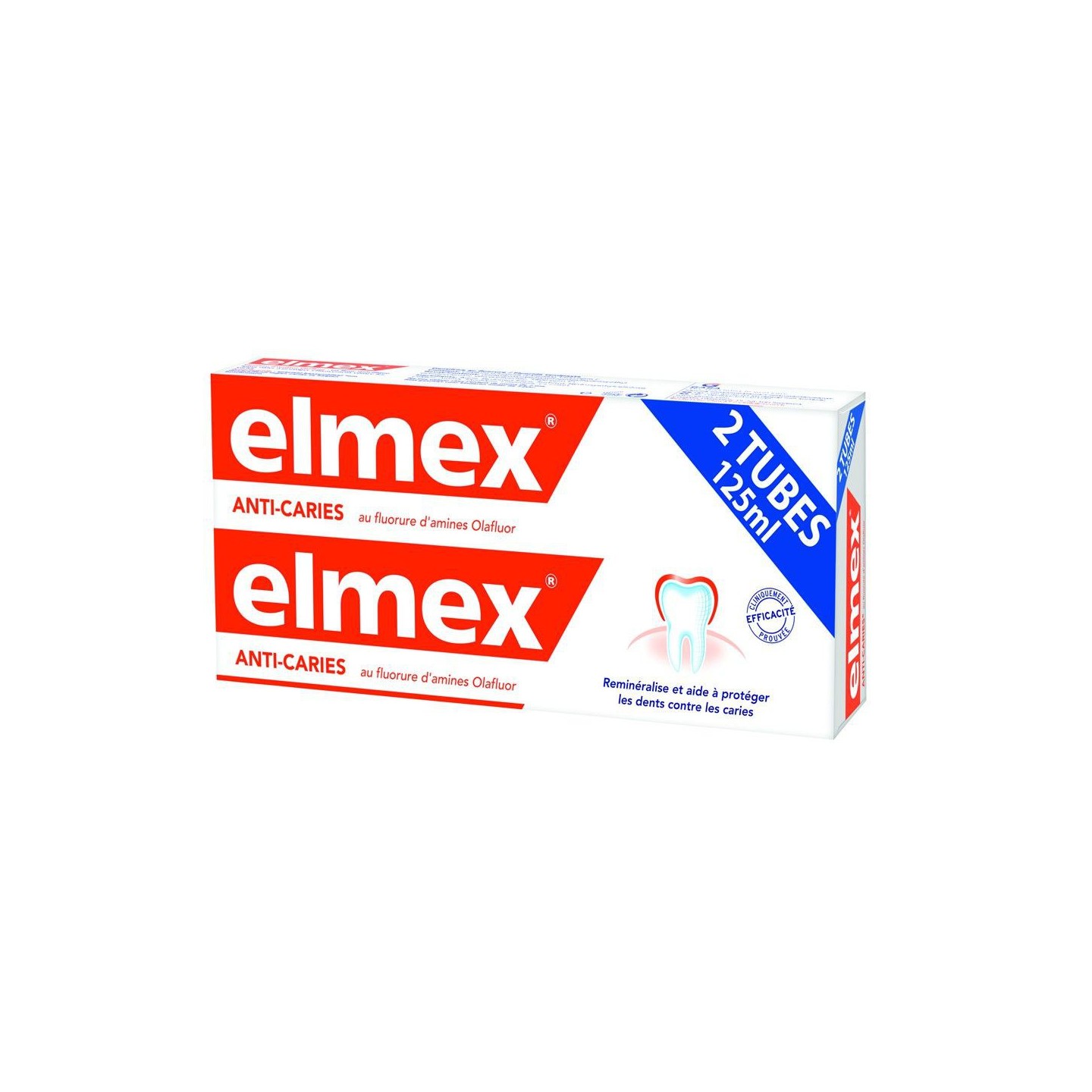 Elmex dentifrice protection anti-caries - 2 x 125 ml