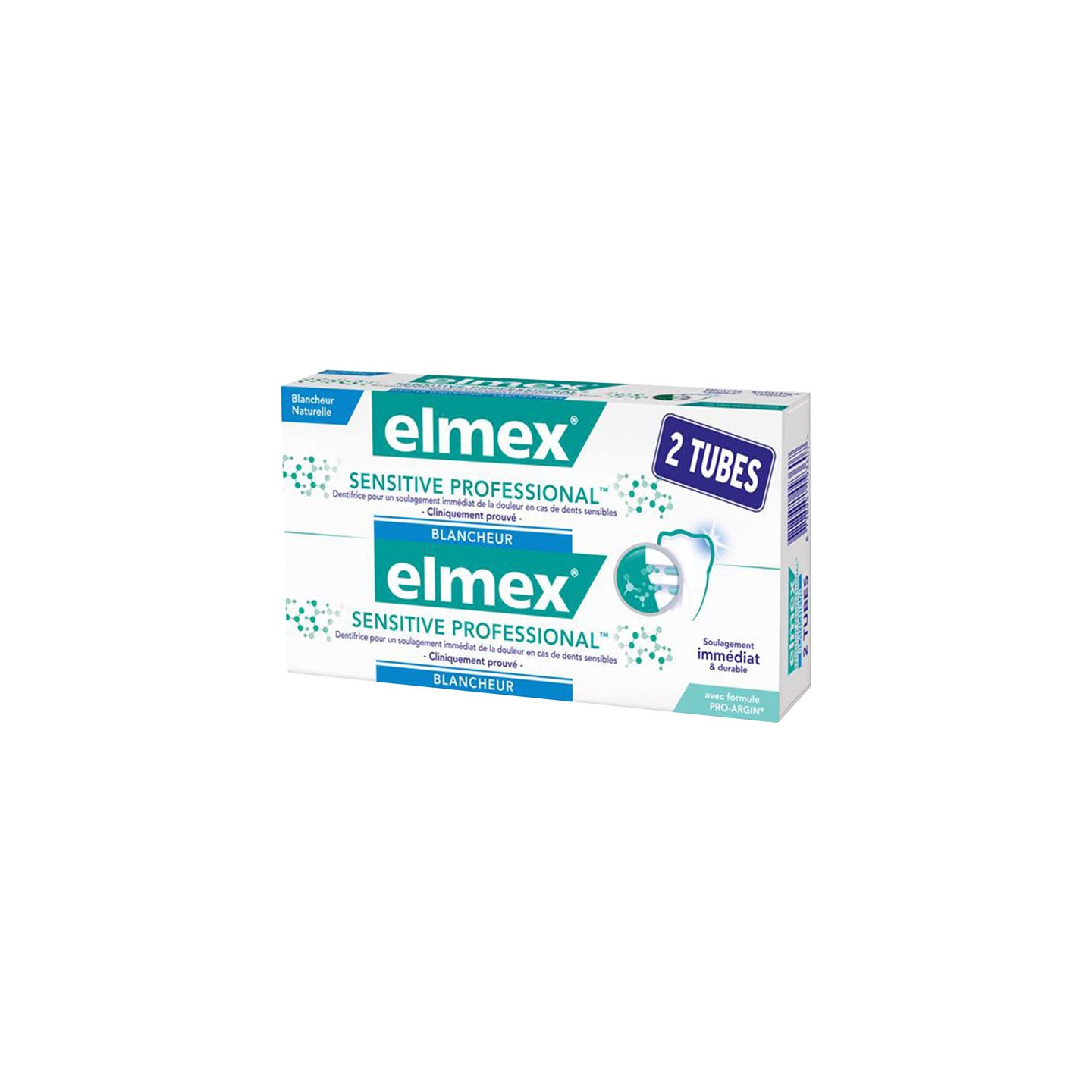 Elmex dentifrice sensitive professional blancheur - 2 X 75ml