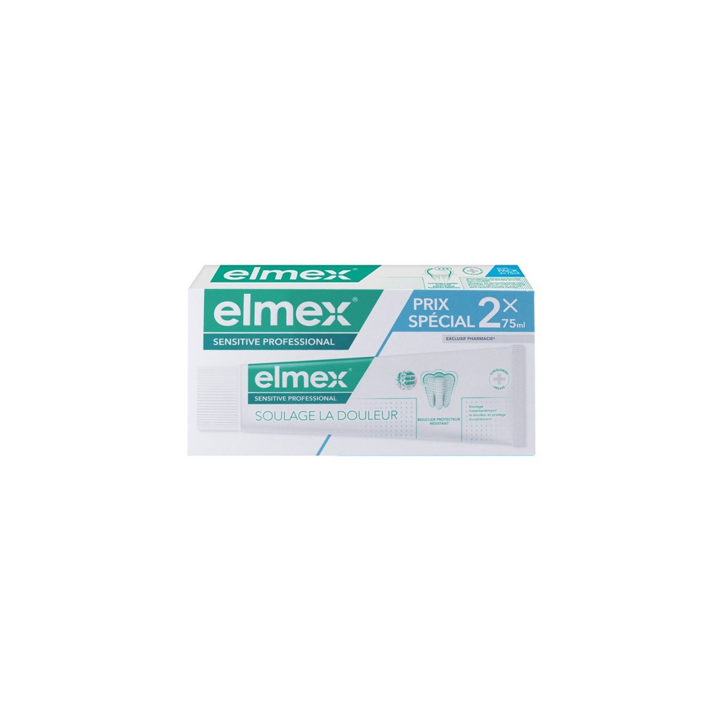 Elmex Sensitive Dentifrice dents sensibles - 2 x 75ml