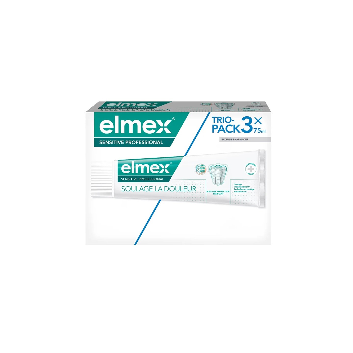 Elmex Sensitive Dentifrice dents sensibles - 3 x 75ml