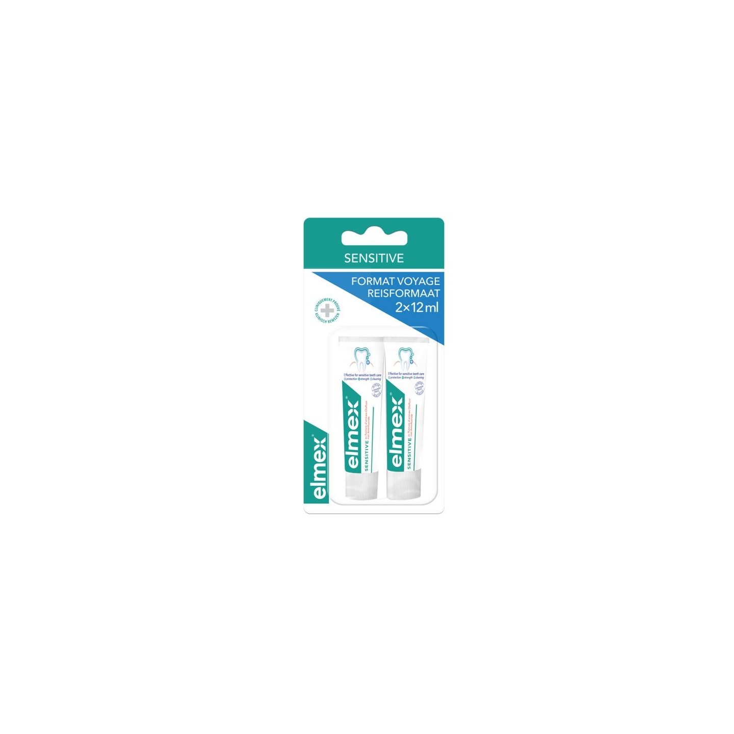 Elmex Sensitive Dentifrice - Format voyage 2x12ml