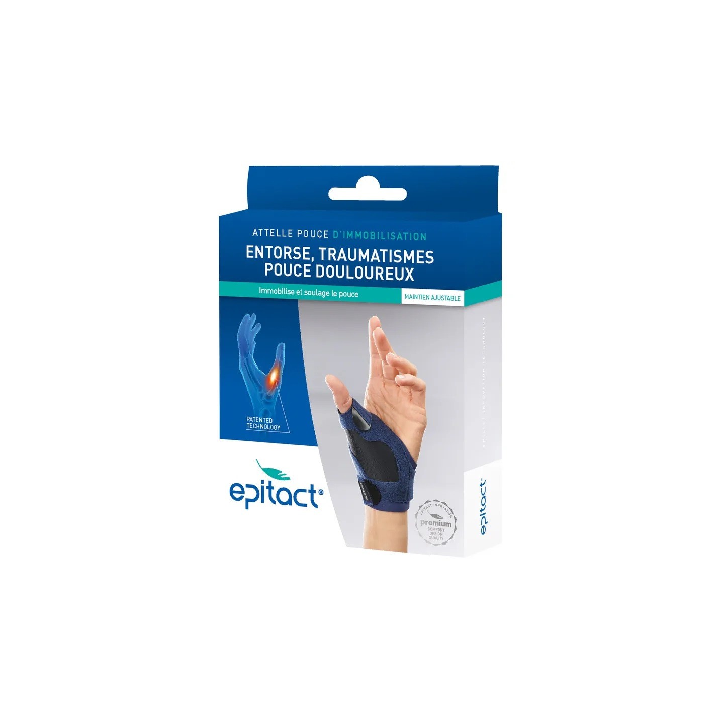 Epitact Attelle pouce droit d'immobilisation - Taille L