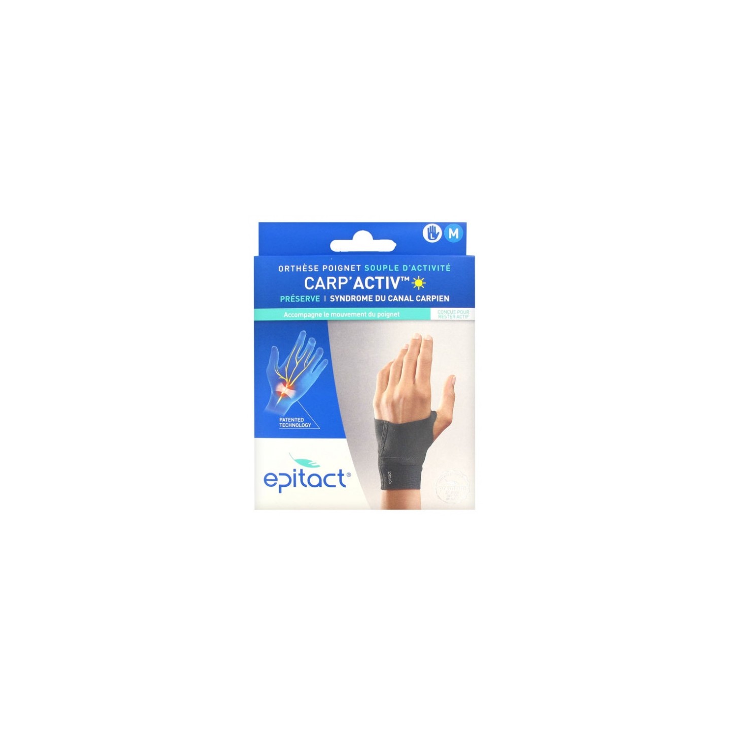 Epitact Carp'Activ Orthèse poignet souple d'activité gauche - Taille M