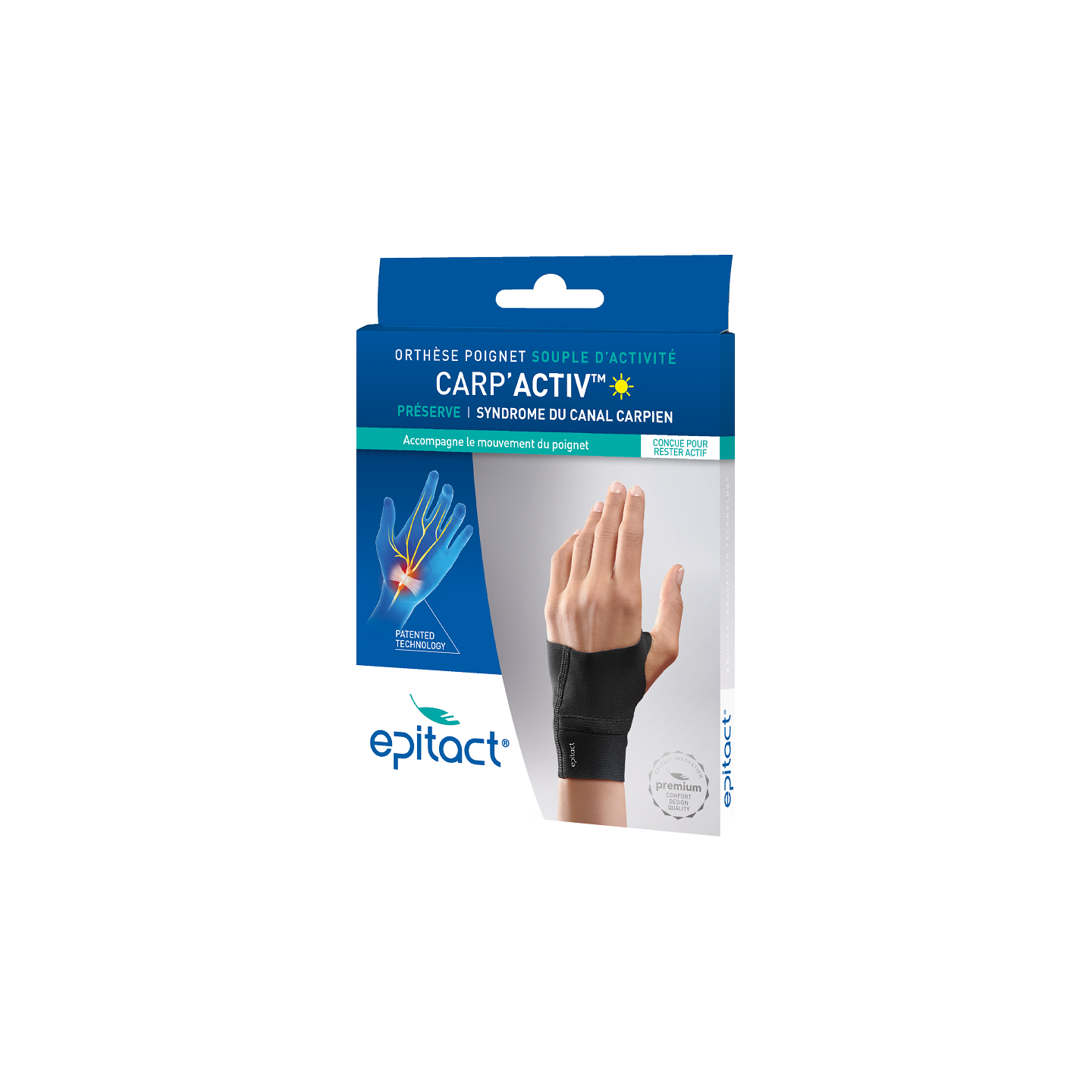Epitact Carp'Activ Orthèse poignet souple d'activité gauche - Taille S