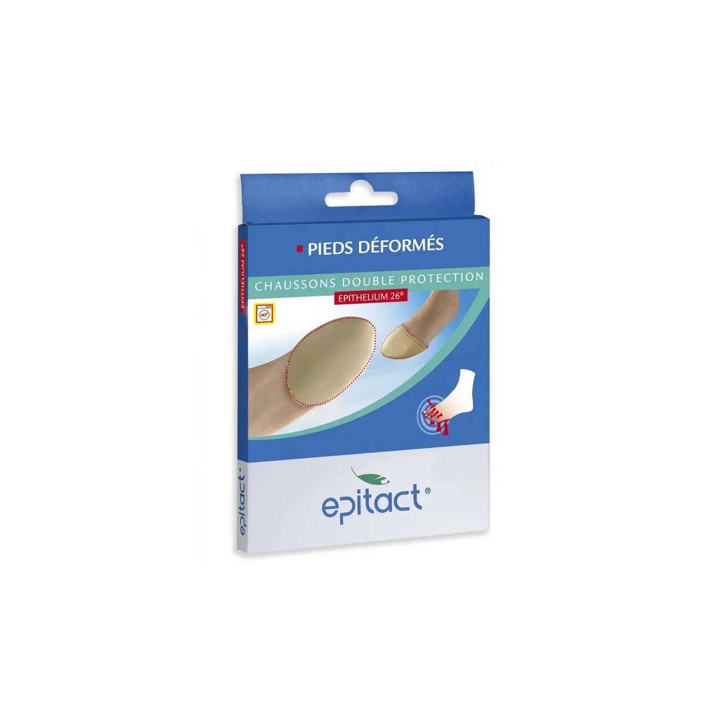 Epitact Chaussons double protection Epithelium 26 - Taille M - 1 paire