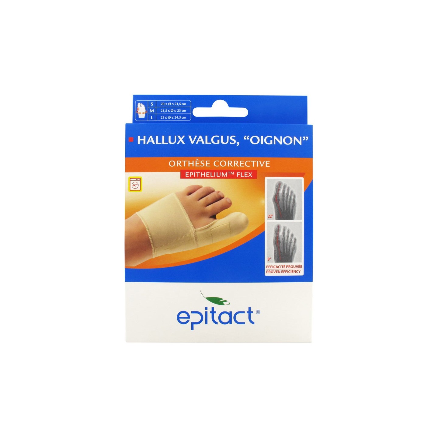 Epitact Hallux Valgus Oignon Orthèse Corrective Taille S