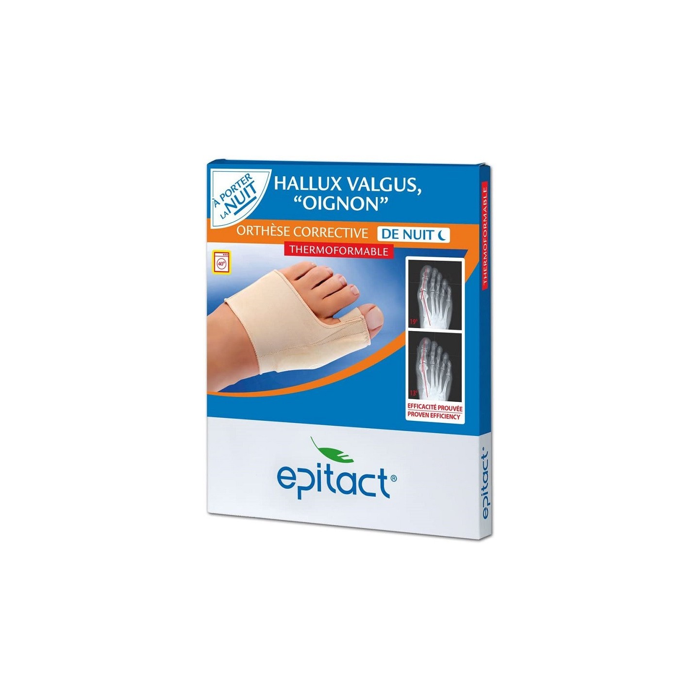 Epitact Orthèse corrective Hallux Valgus nuit - Taille M
